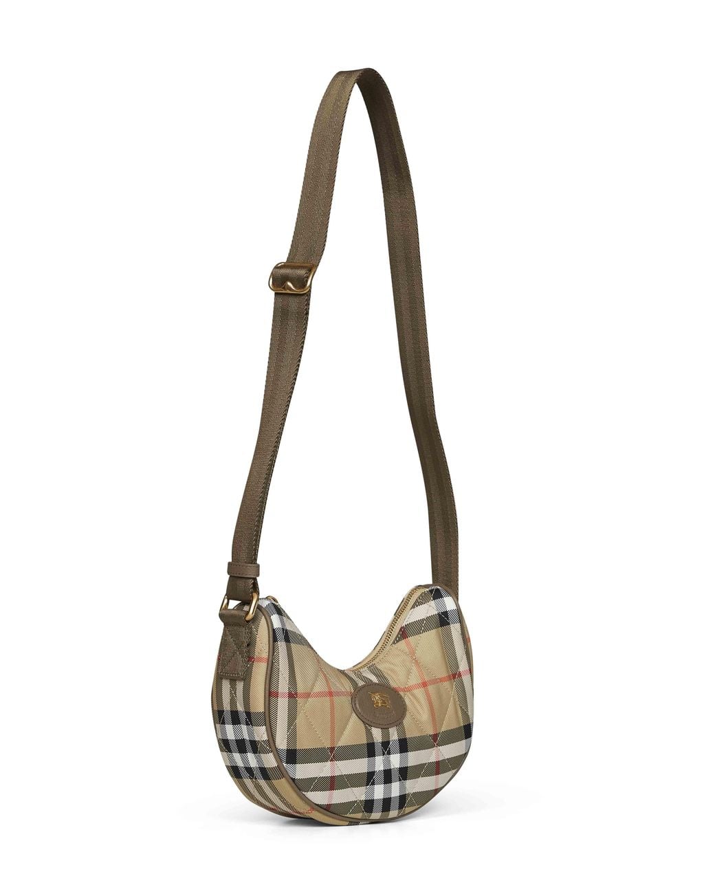 Burberry Metallic Sand Horseshoe Crossbody Bag for men