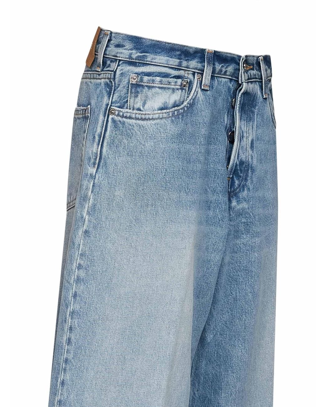 Haikure Blue Light Cotton Denim Bethany Boyfriend Jeans