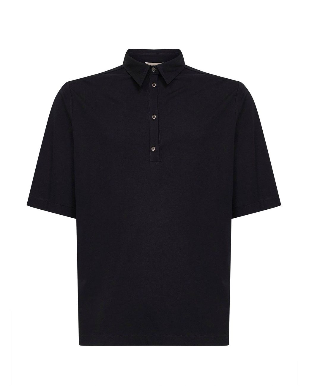 Blanca Vita Blue Viscose Blend Stretch Jersey Polo Shirt for men