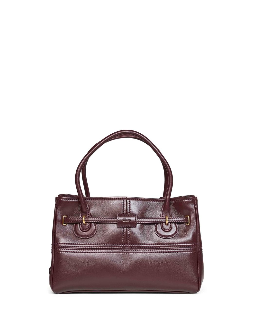 Chloé Purple Burnt Small Paddington Sling Top-Handle Bag<Br