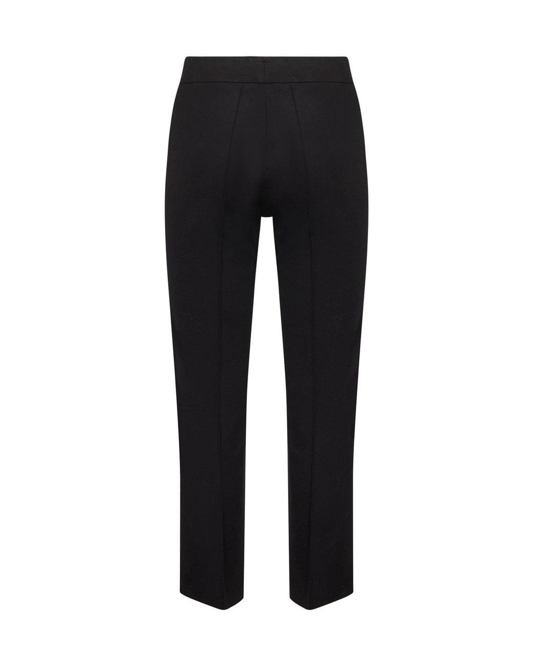 Blanca Vita Black Onyx Stretch Jersey Pioppo Trumpet Trousers