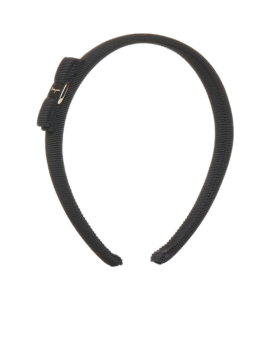 Ferragamo White Vara Grosgrain Headband
