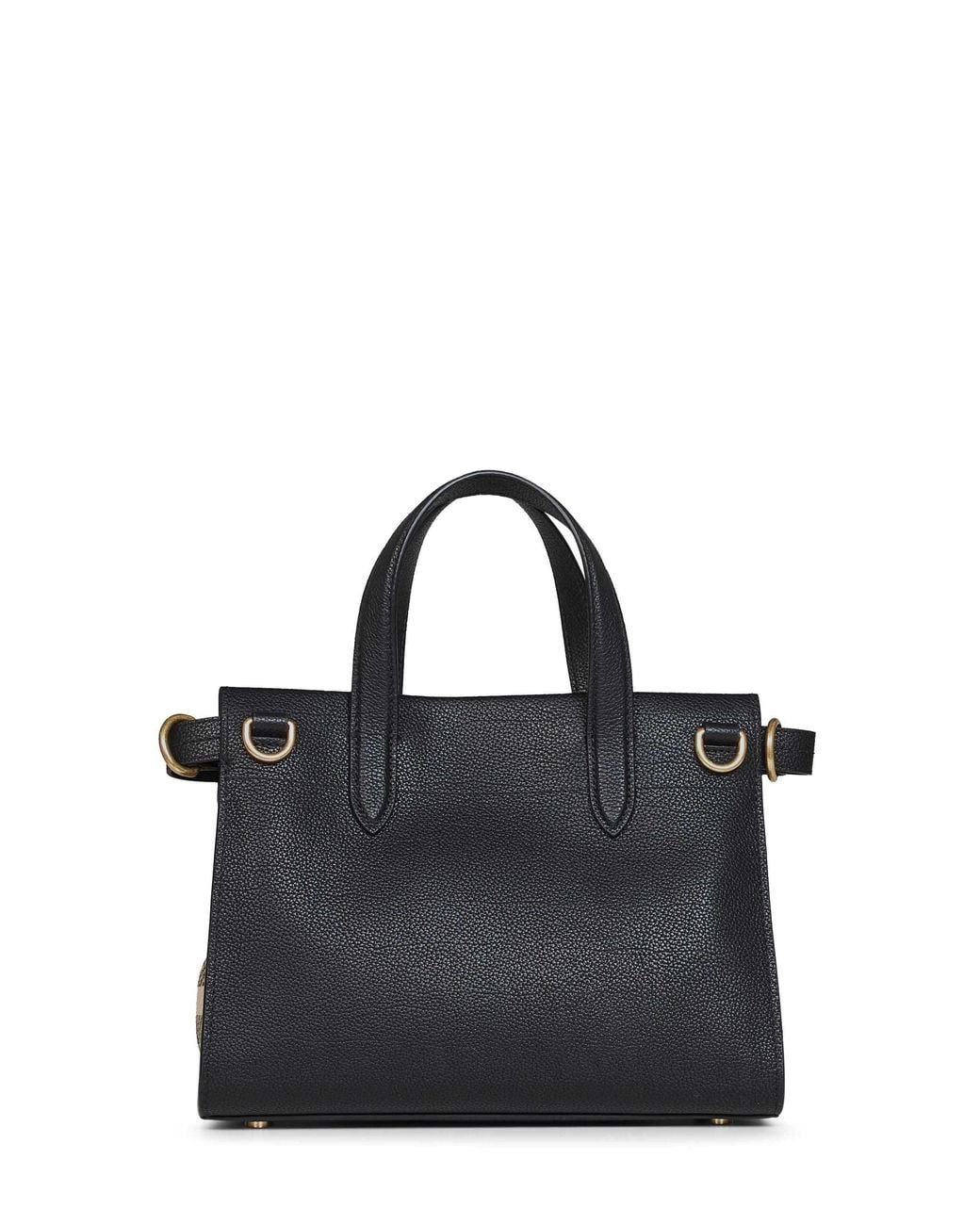 Burberry Black Mini Cotswolds Check Tote Bag