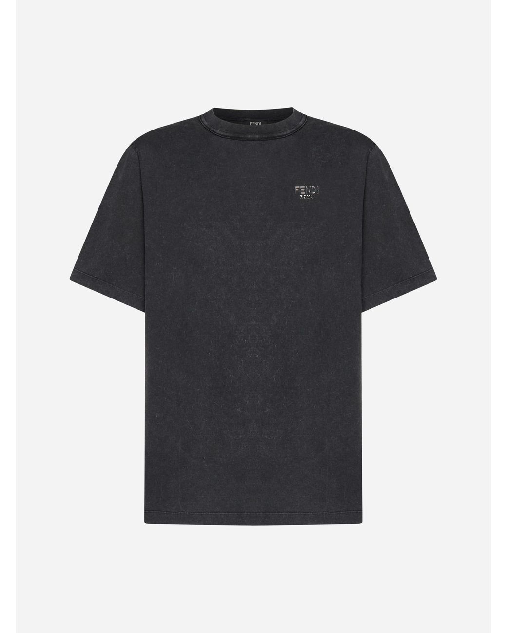 Fendi black cotton t shirt new arrivals