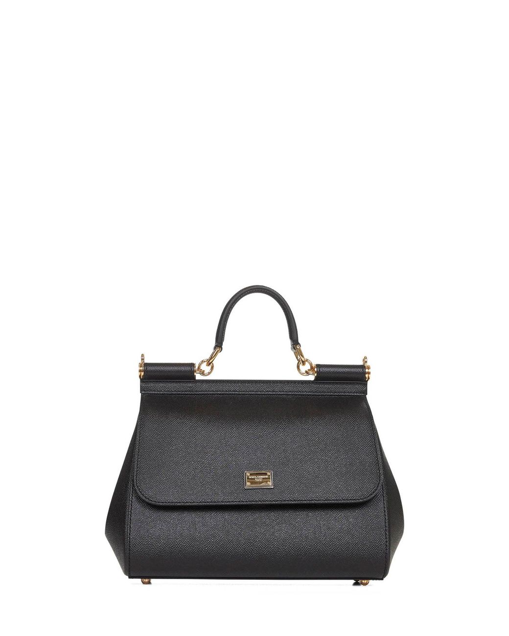 Dolce & Gabbana Black Large Sicily Handbag