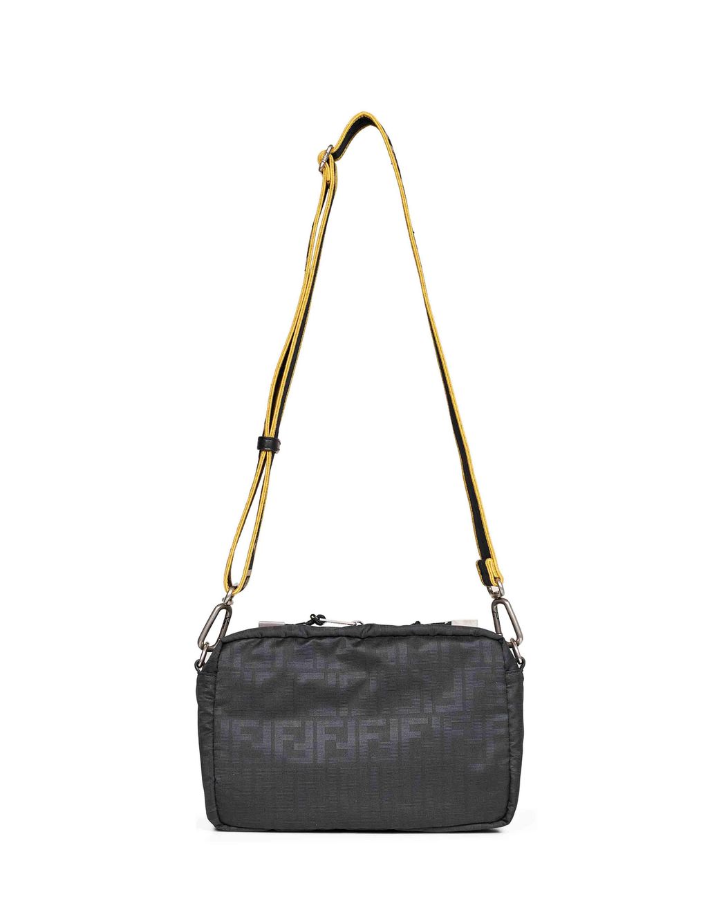 Fendi Black Polyester Zucca Ff Motif Shoulder Bag<Br for men