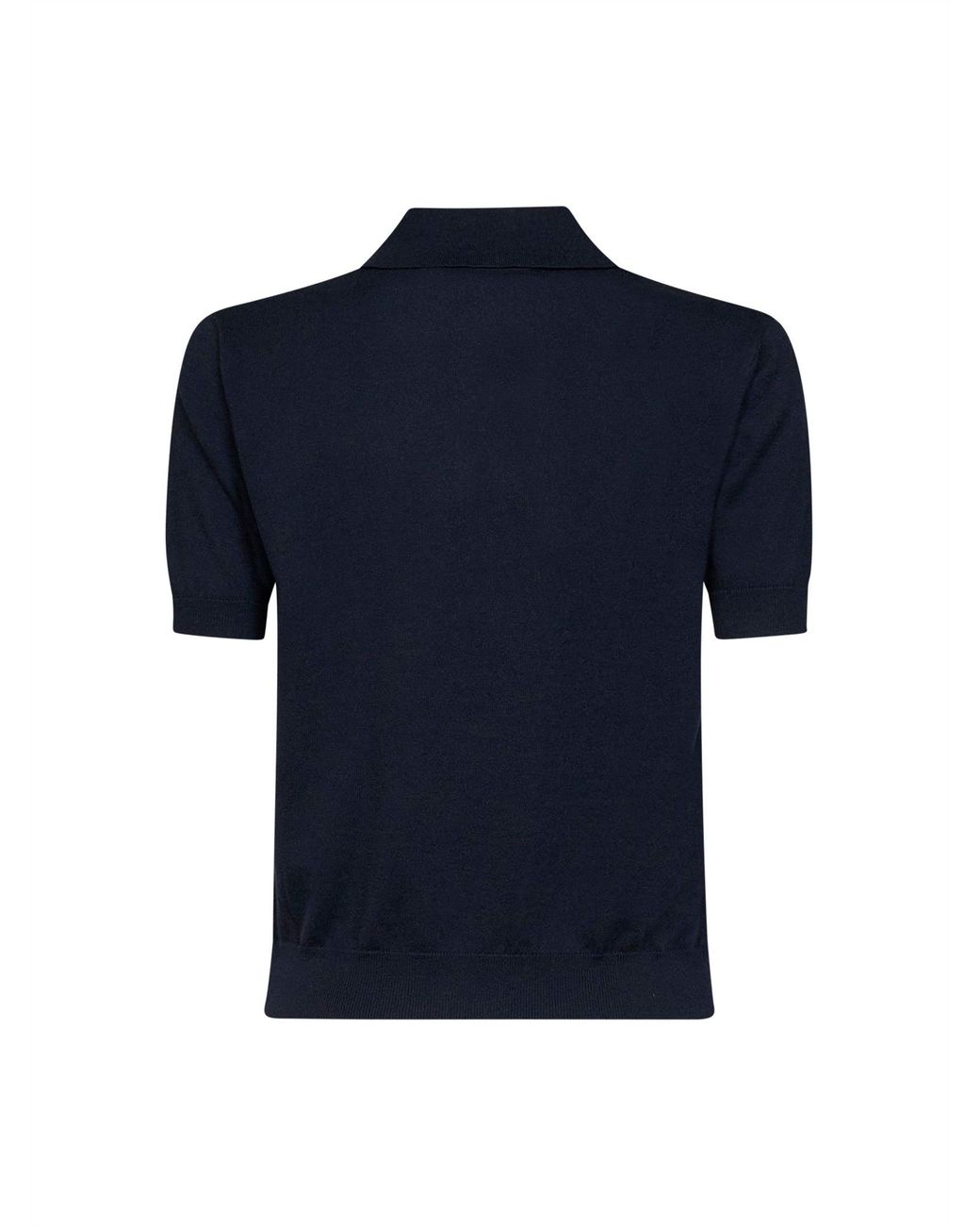 Max Mara Blue Knit Smmpomposa Polo Shirt<Br