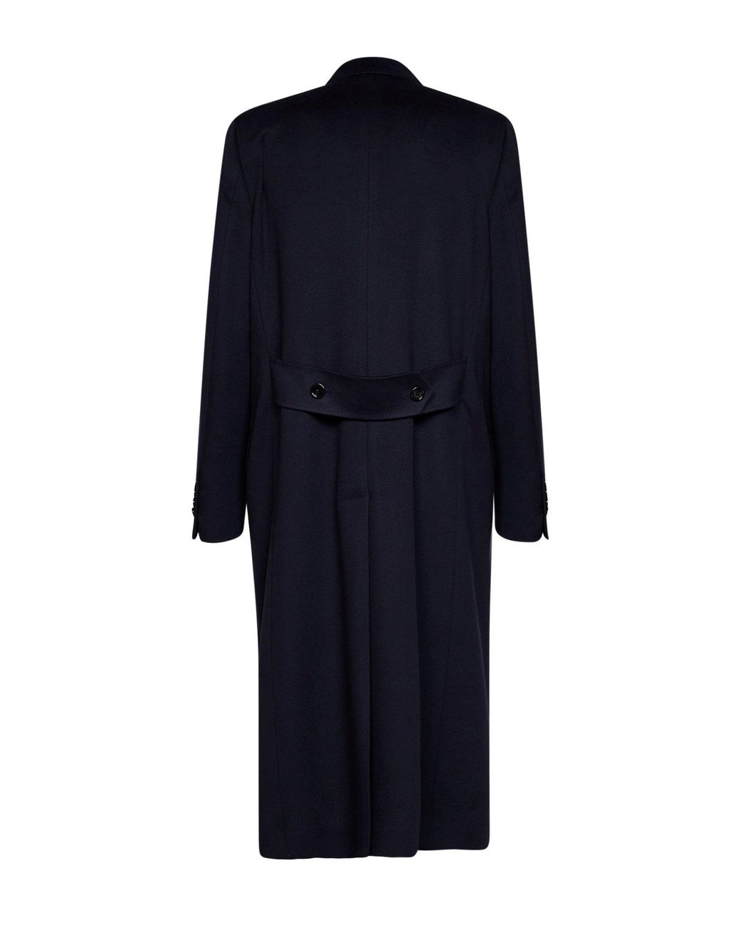 Dolce & Gabbana Blue Midnight Virgin Wool Long Double-Breasted Coat for men