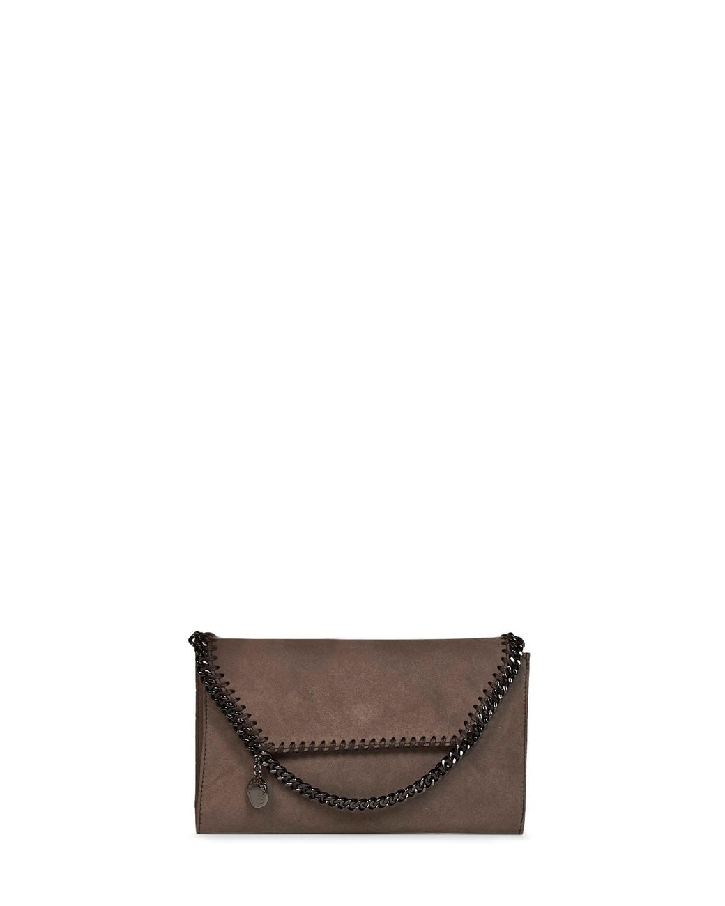 Stella McCartney Brown Dark Taupe Falabella Wallet Crossbody Bag
