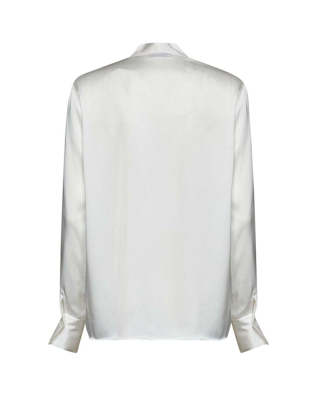 Blanca Vita White Diamond Envers Satin Begma Blouse