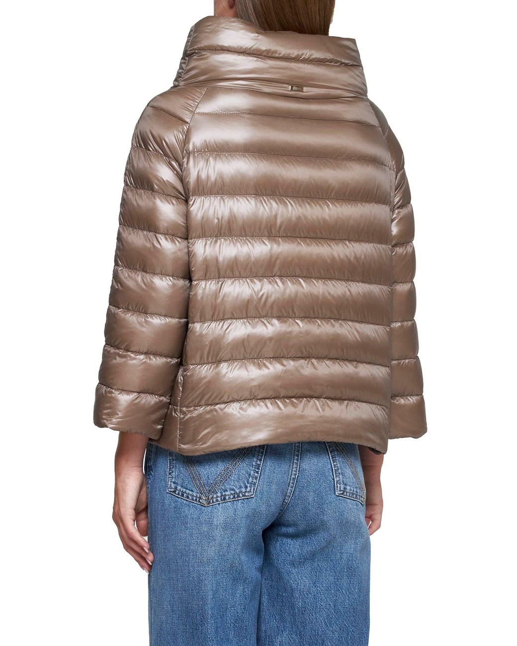 Herno Icons Brown Sofia Quilted Nylon Down Jacket