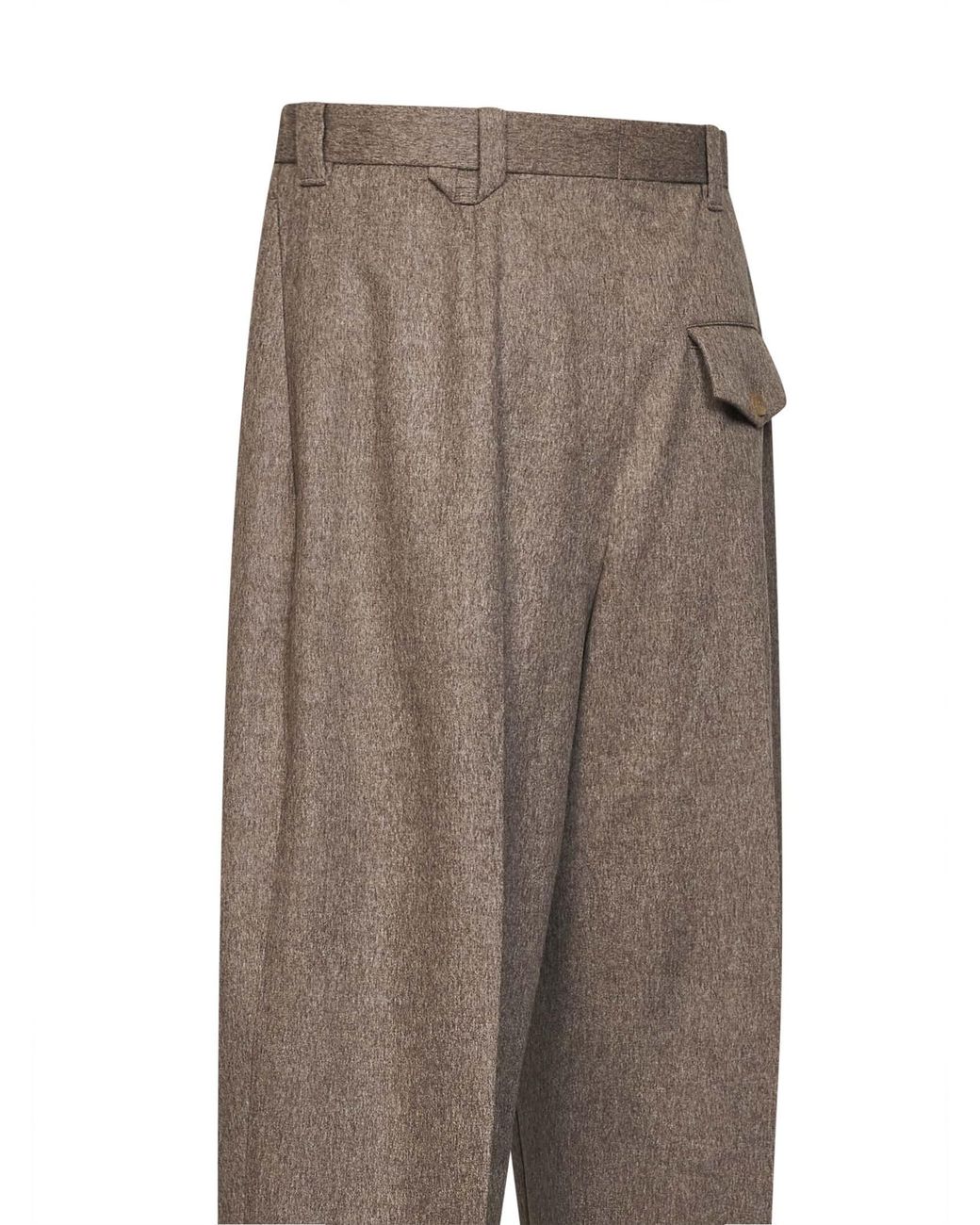 Jacquemus Gray Wool The Fernando High-Waisted Trousers for men