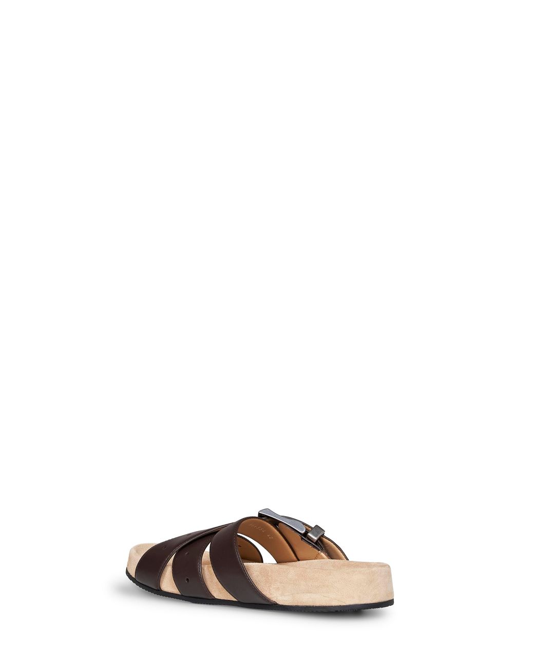 Balenciaga Black Belt Mules Calf Leather for men