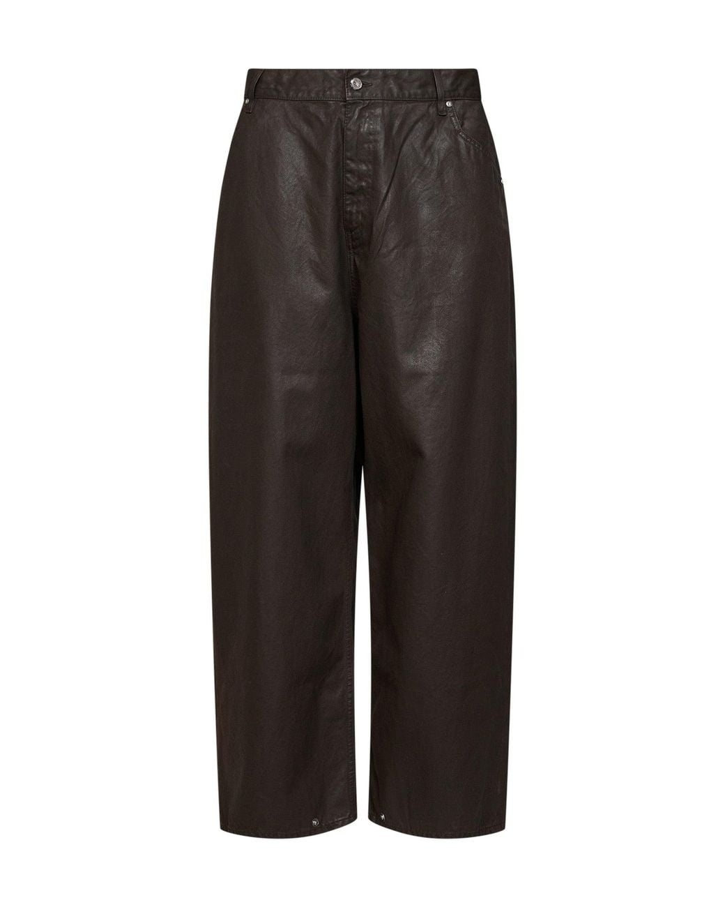 PDF Black Waxed Cotton Mpc Trousers for men