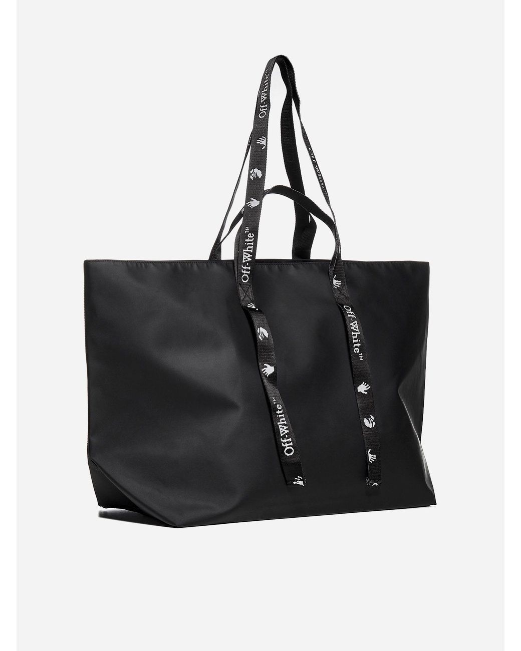 Off-White c/o Virgil Abloh Sculpture Nylon Commercial Tote Bag in Black