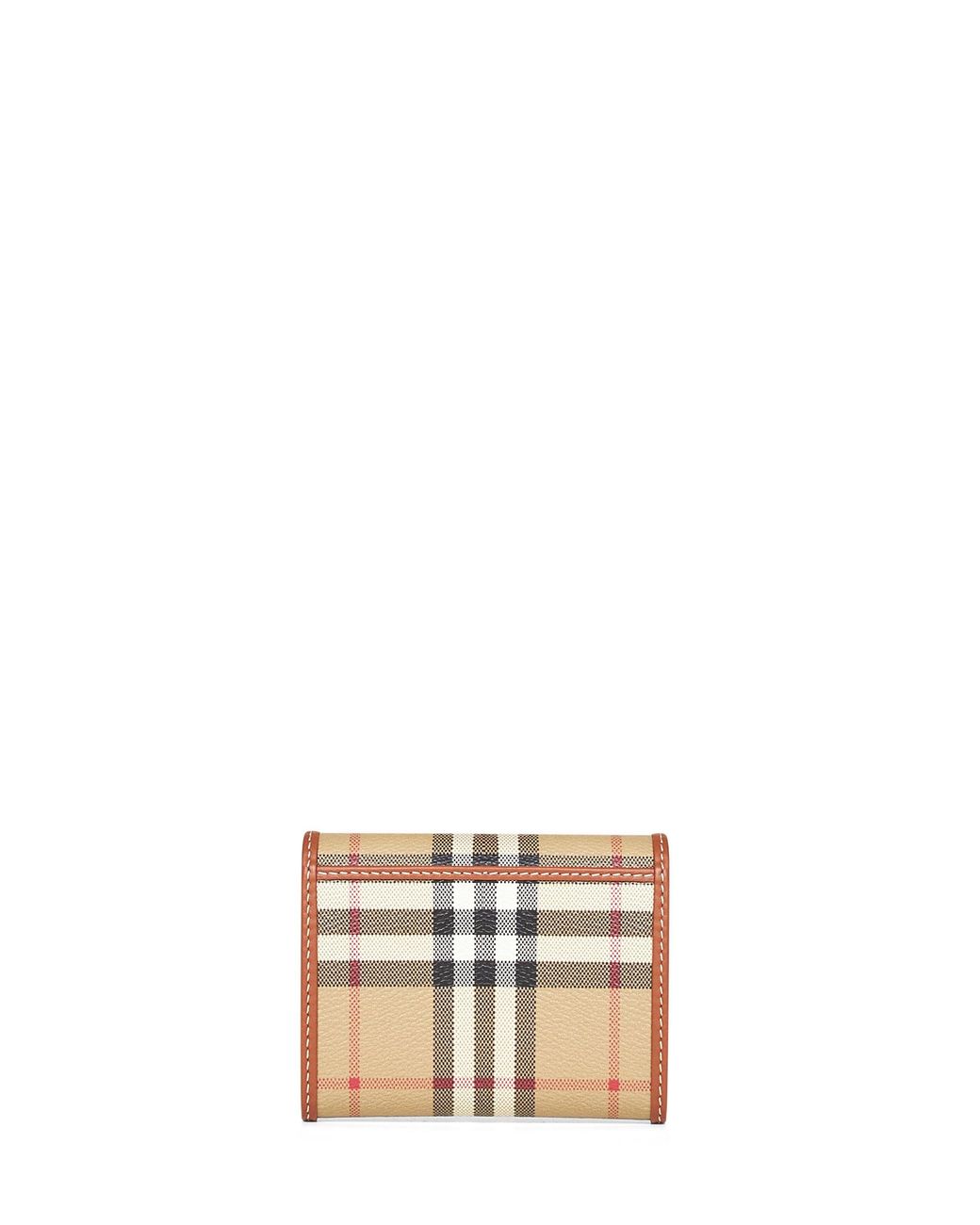 Burberry Natural Archive Small Check Folding Wallet