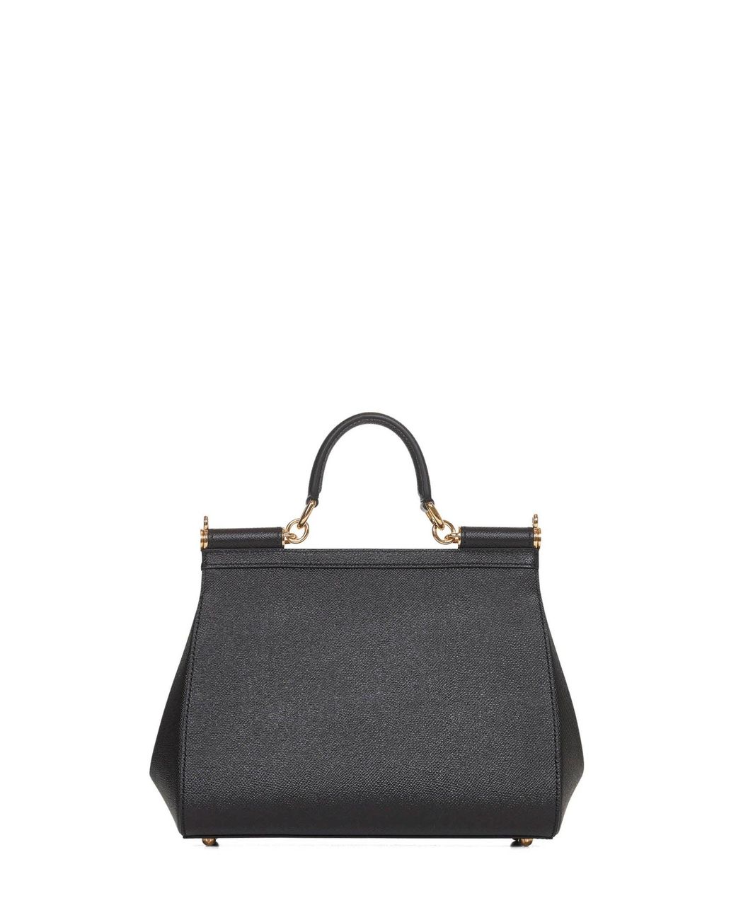 Dolce & Gabbana Black Large Sicily Handbag