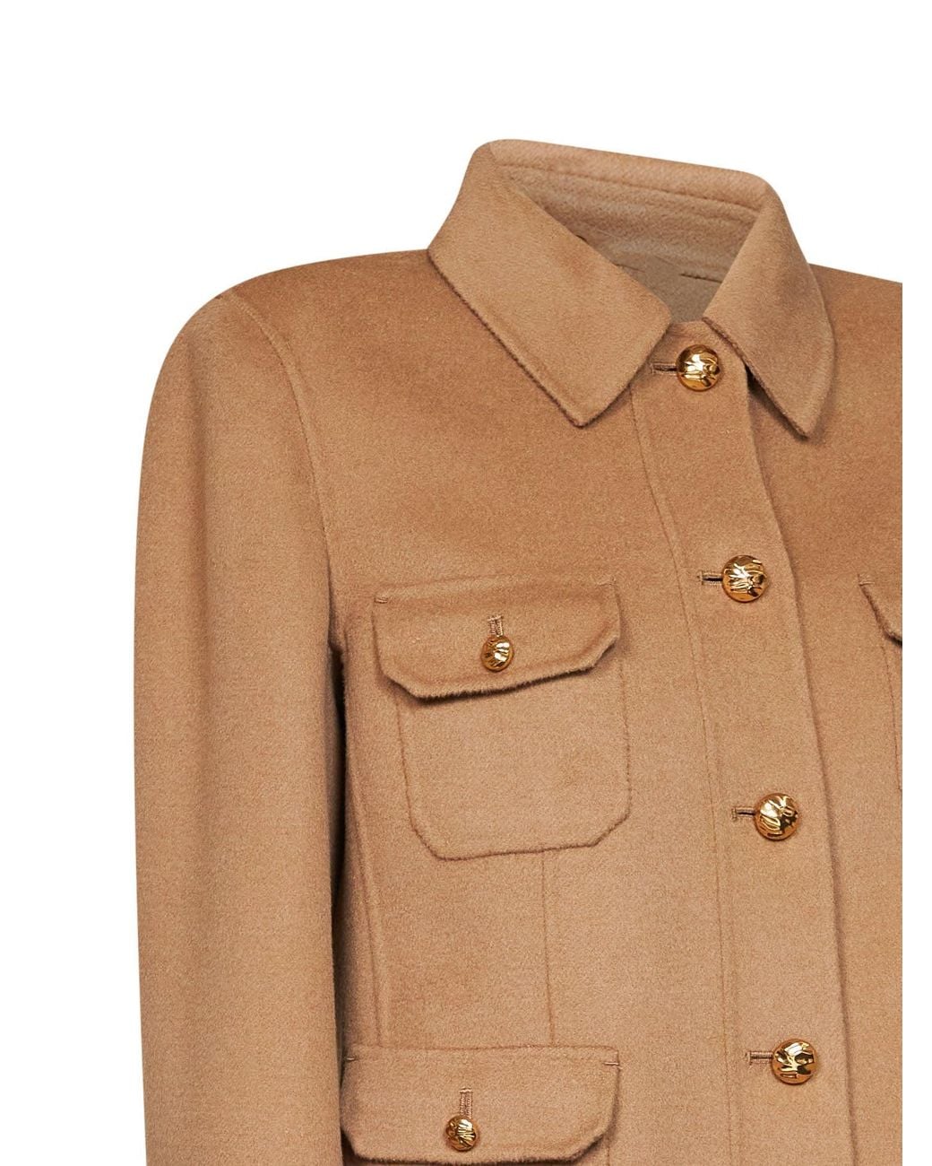 Max Mara Brown Wool-Blend Mstvenere Varsity Jacket
