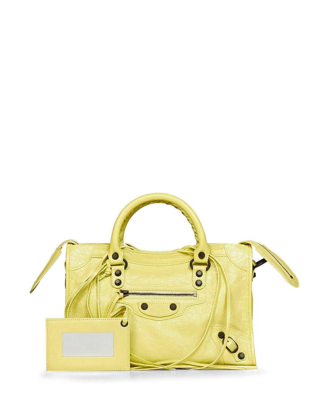 Balenciaga Yellow Lemonade Le City Small Handbag