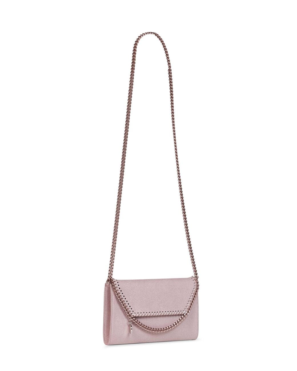 Stella McCartney Pink Shell Falabella Wallet Crossbody Bag
