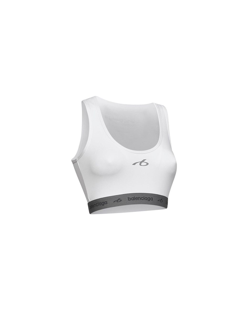 Balenciaga White Techwear Bra Tank Top