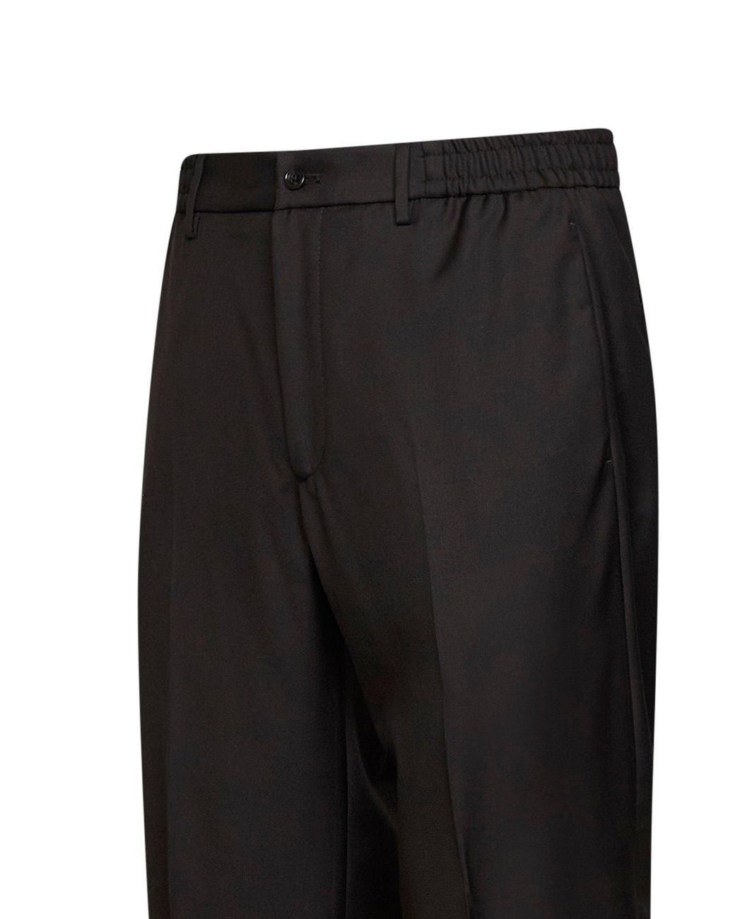 Tagliatore Black Dark Virgin Wool Garcon Trousers for men