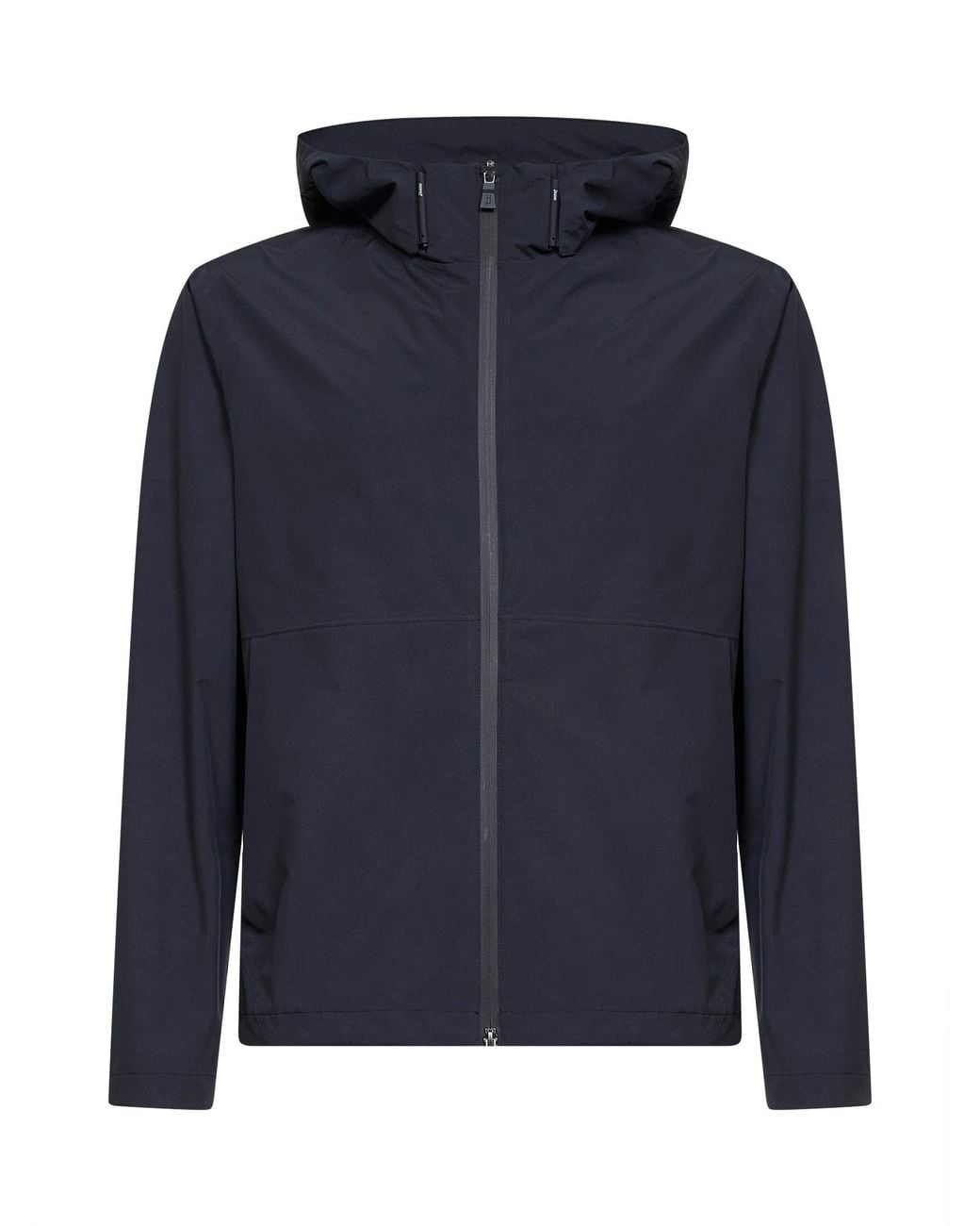 Herno Blue Hooded Windstopper Jacket for men