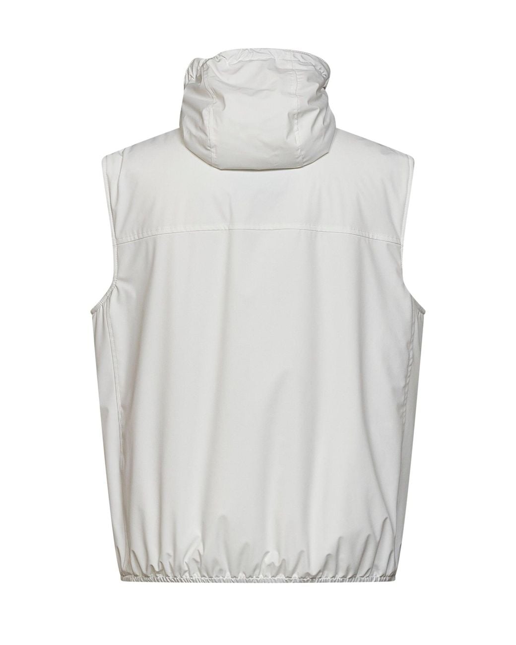 Brunello Cucinelli Gray Off- Bonded Nylon Hooded Vest<Br for men