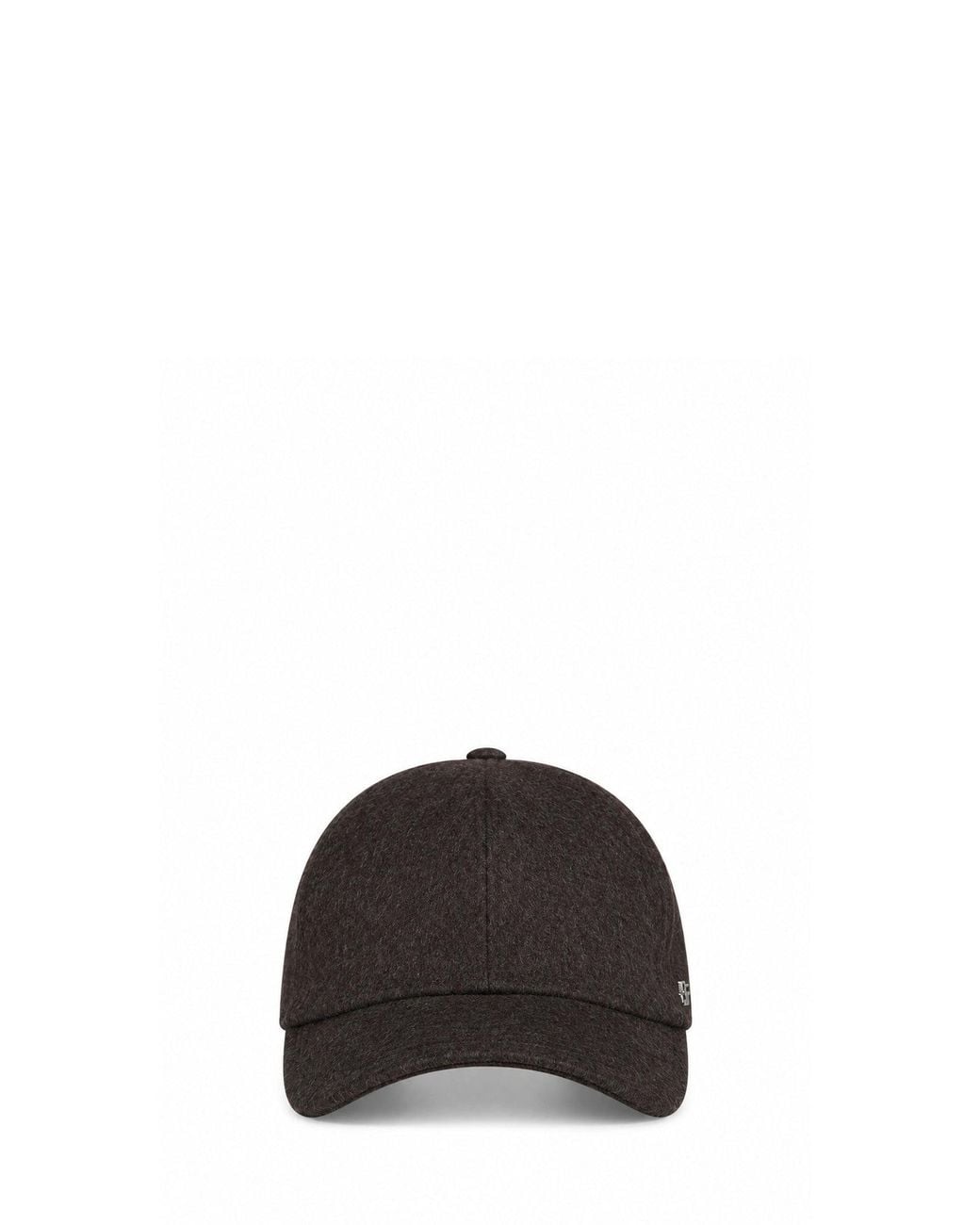 Tagliatore Black Dark Virgin Wool Denver Baseball Cap for men