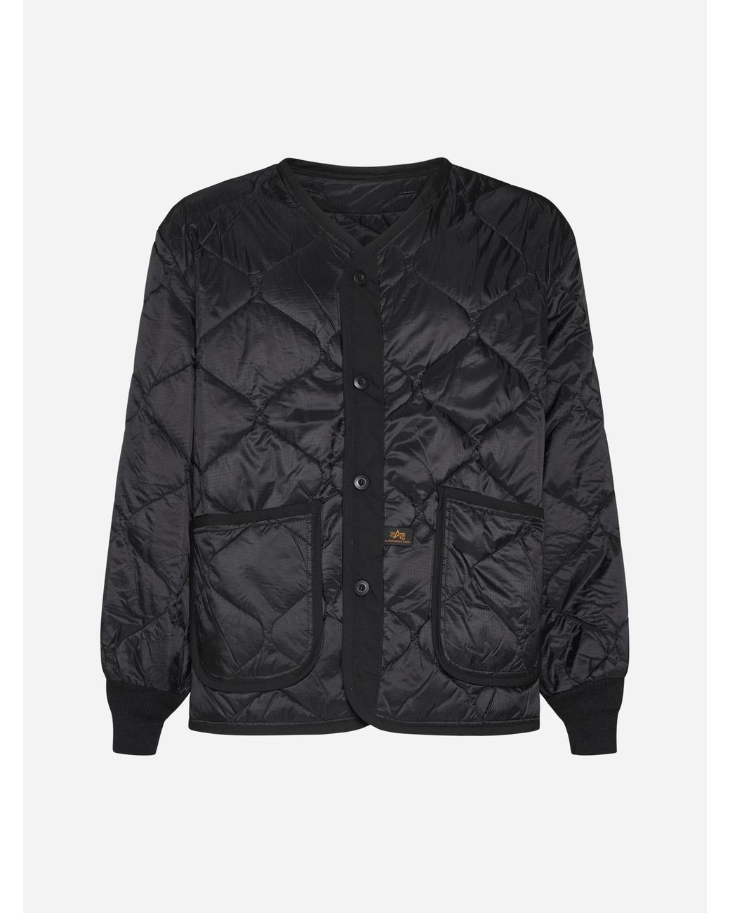Alpha Industries Als Liner Quilted Ripstop Down Jacket in Black for Men |  Lyst