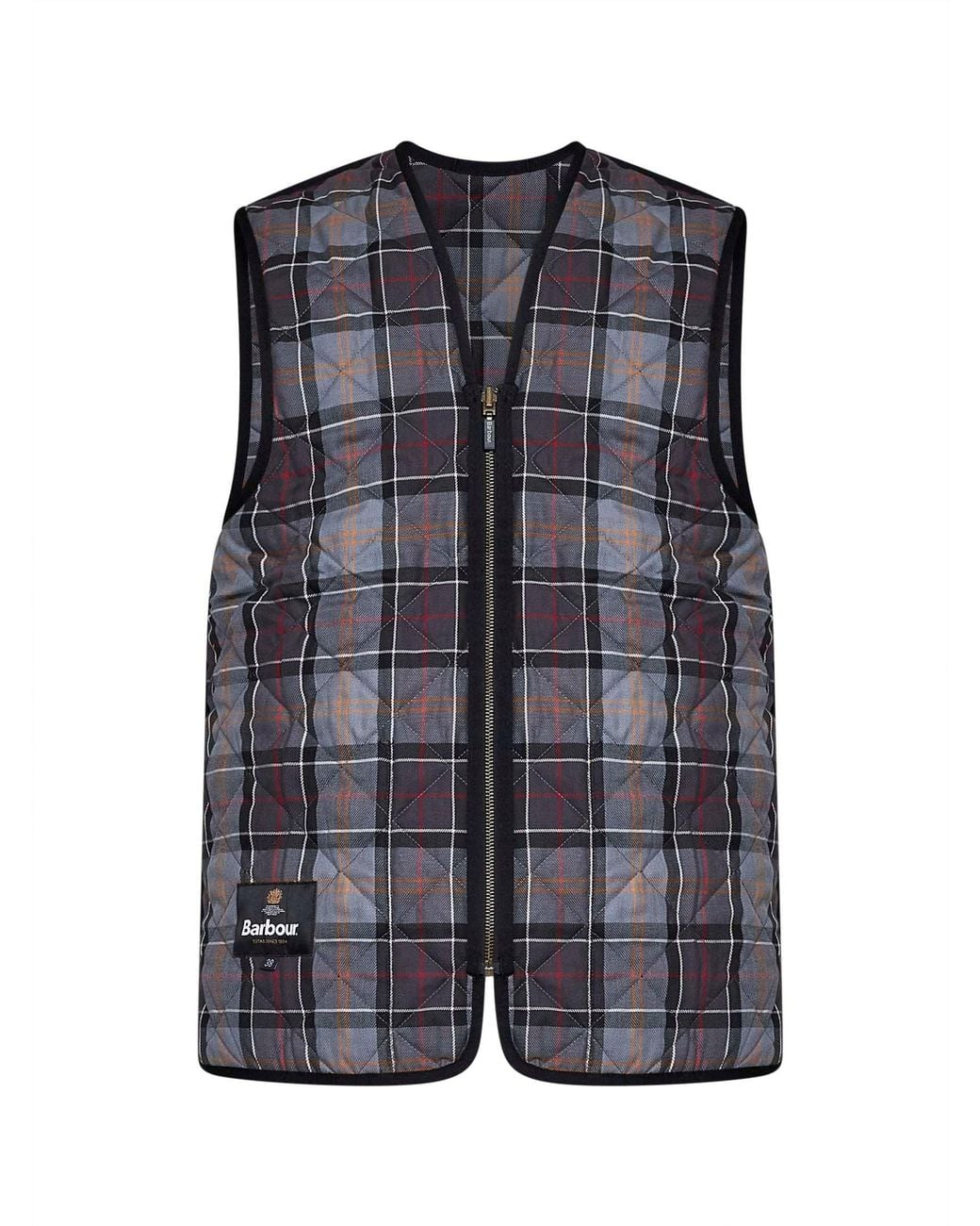 Barbour Blue Diamond-Quilted Gilet for men