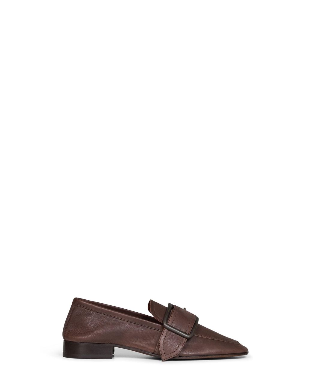Dries Van Noten Brown Natural-Grain Leather Loafers