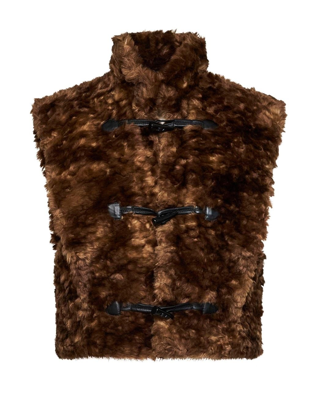 Isabel Marant Brown Faux Fur Jocya Vest