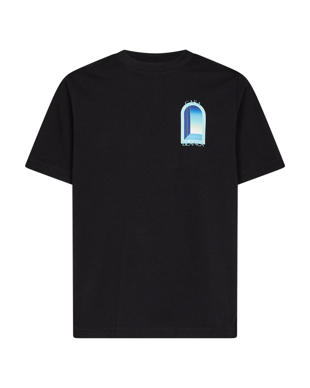 Casablanca Black Cotton Jersey Gradient 'Arche T-Shirt for men