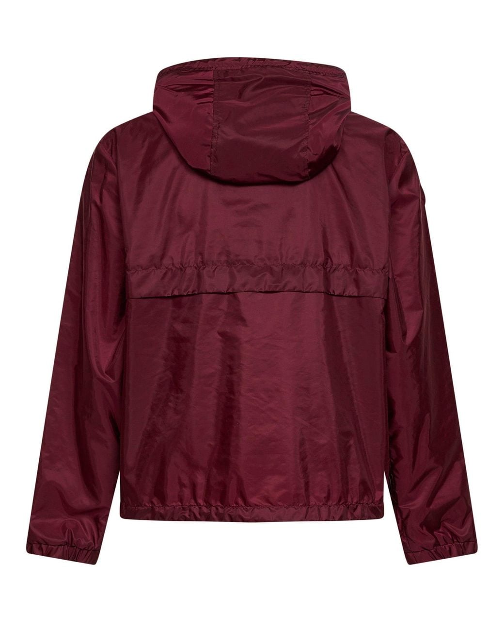 Moncler Red Burgundy Nidge Hooded Jacket for men