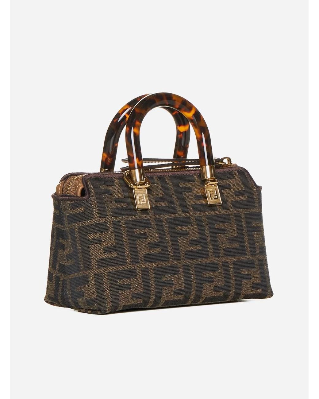 ハンドバッグ FENDI EMBROIDERED FABRIC MINI BY THE WAY HANDBAG Fendi Embroidered Fabric Mini By The Way Handbag in Blue | Lyst