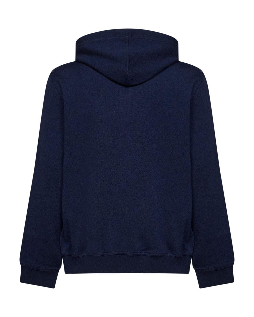 Brunello Cucinelli Blue Cobalt Double Fleece Zip-Up Hoodie for men