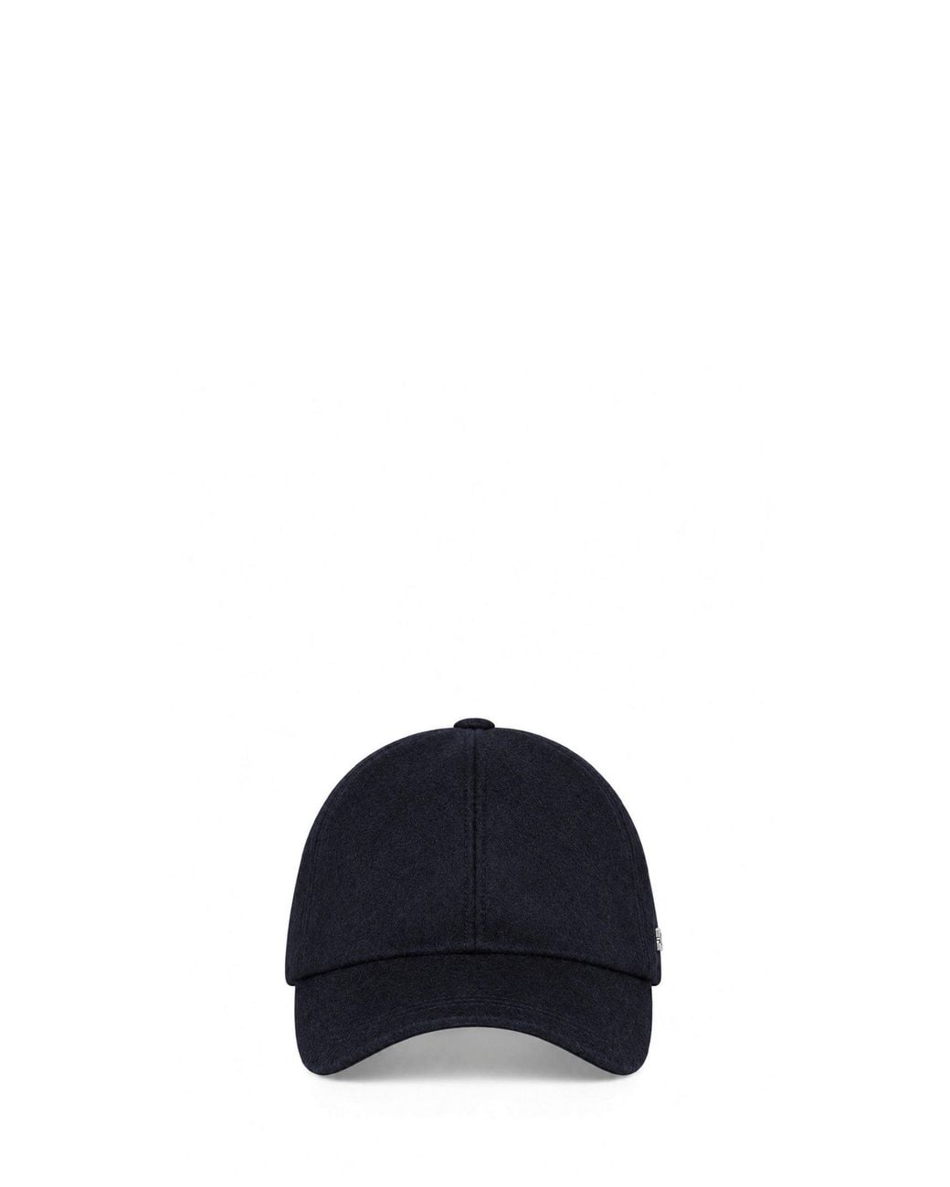 Tagliatore Blue Virgin Wool Denver Baseball Cap for men