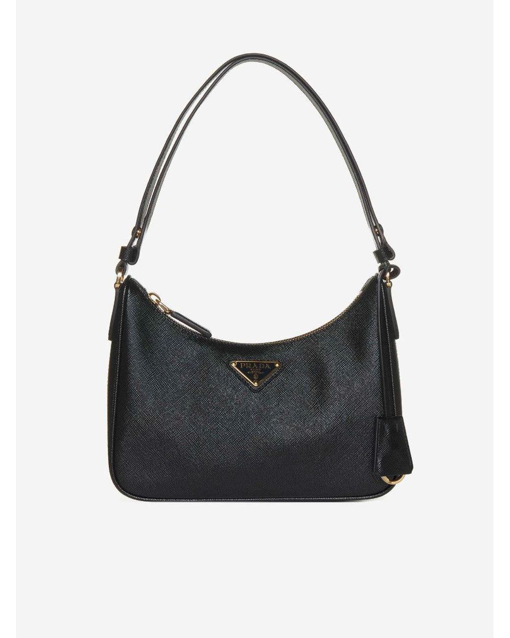 Prada Saffiano Leather Mini Bag in Black Lyst UK