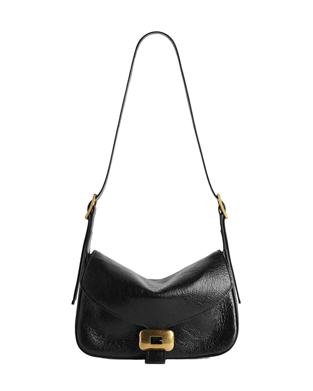 Balenciaga Black Clicca Shoulder Bag Medium Shoulder Bag