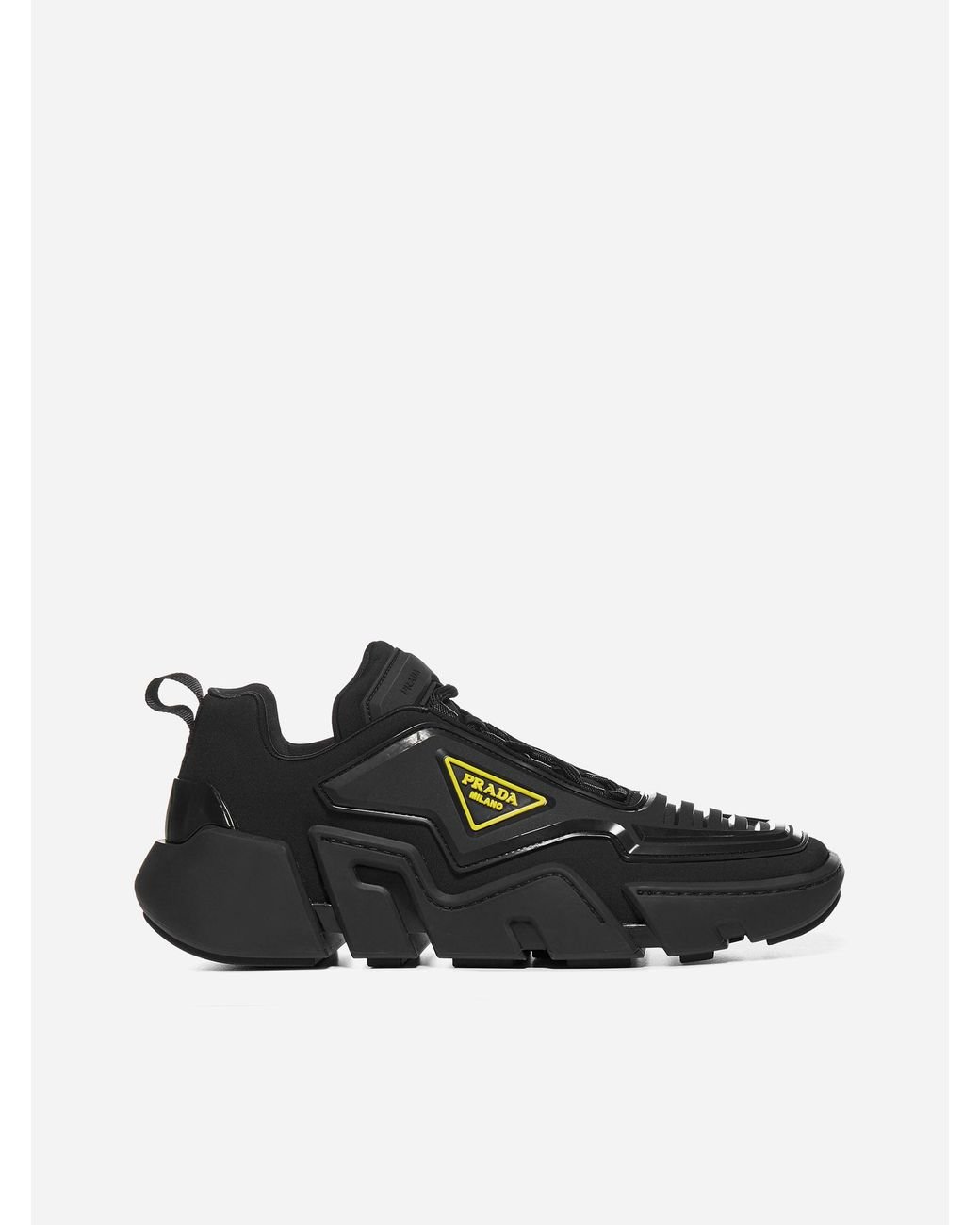 prada techno stretch fabric sneakers