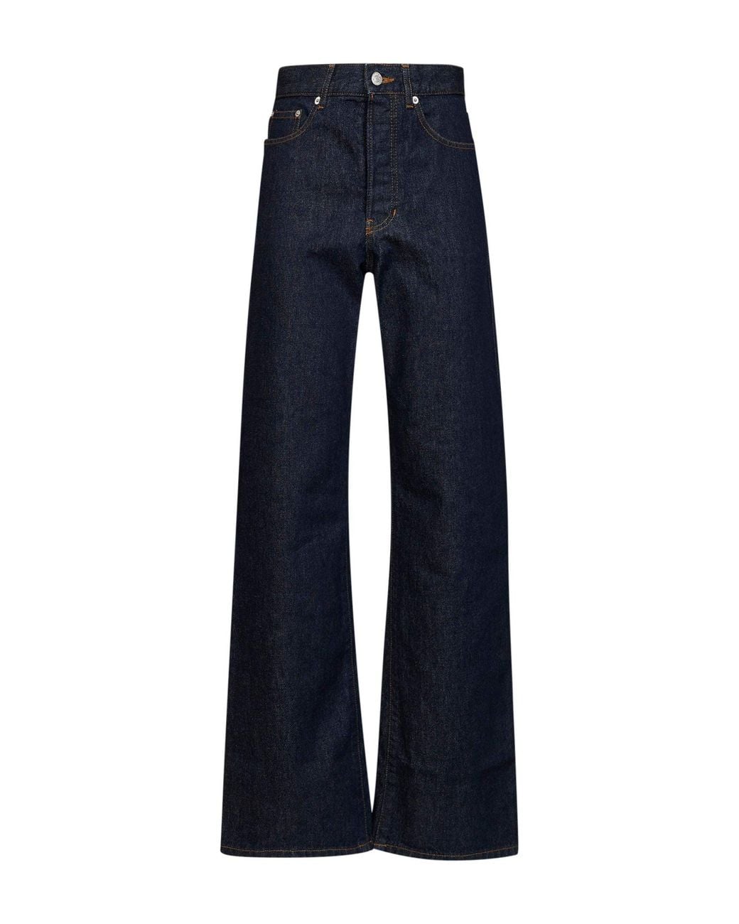Dries Van Noten Blue Cotton Denim Peyton Jeans