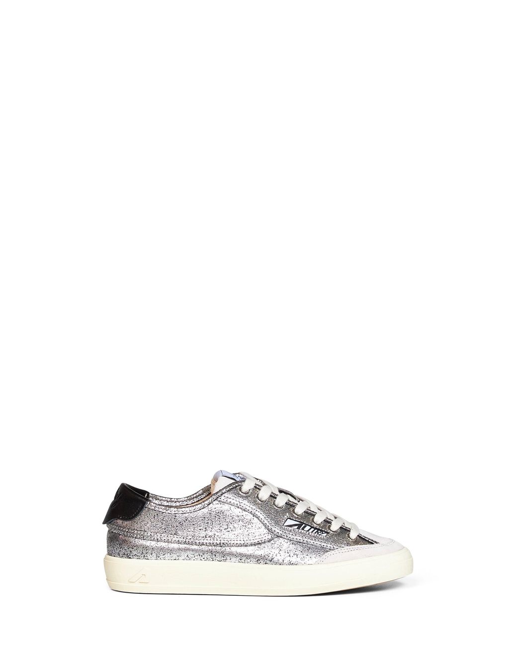 AUTRY CAPSULE White Laminated Leather Windscape Low Sneakers