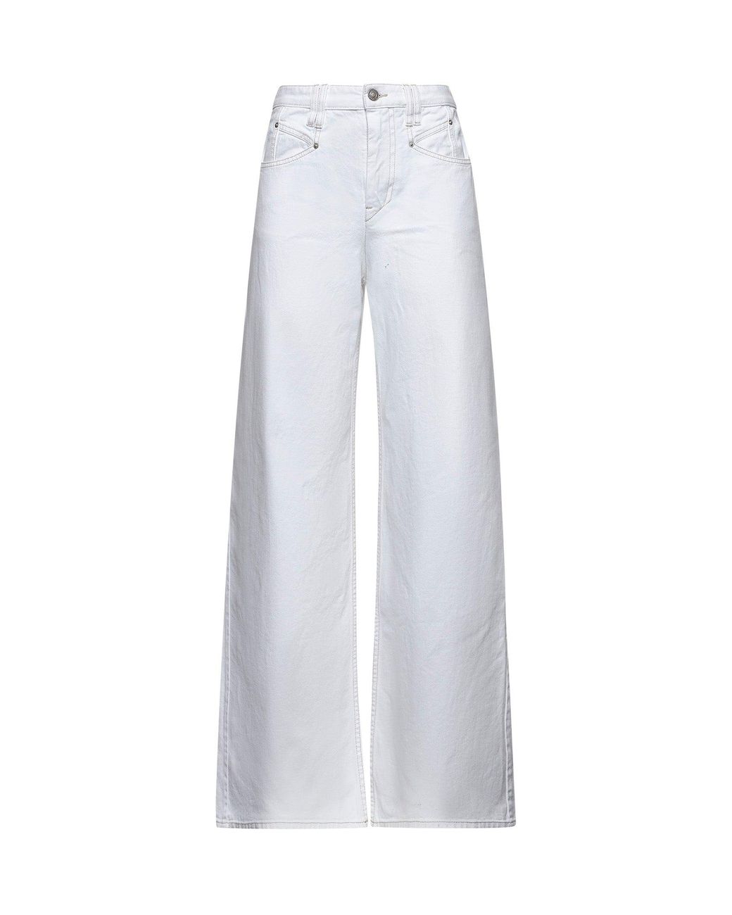 【ISABEL MARANT】 デニムパンツ ホワイト O1270 ISABEL MARANT】 デニムパンツ ホワイト O1270