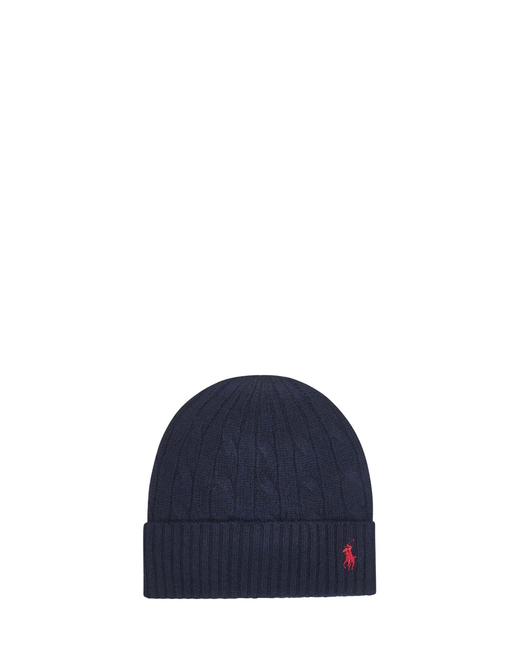 Polo Ralph Lauren Blue Cable-Knit Wool And Cashmere Beanie