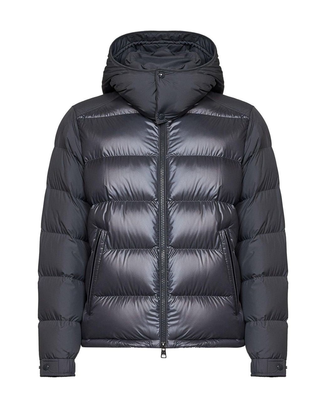 Moncler Black Dark Maya Short Hooded Down Jacket for men