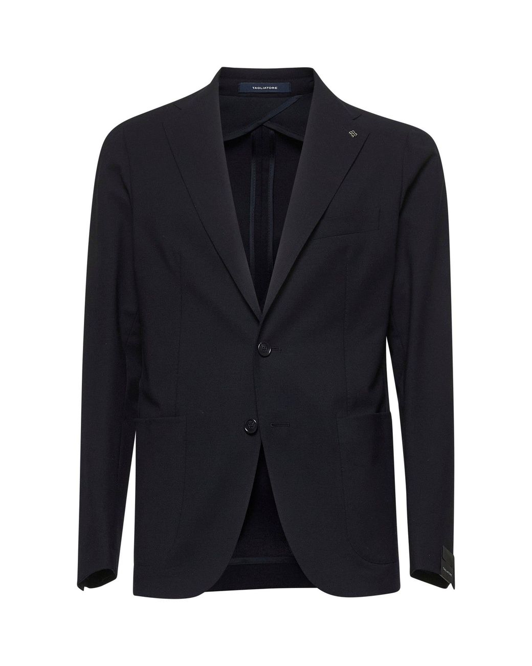 Tagliatore Blue Stretch Virgin Wool Montecarlo Blazer for men