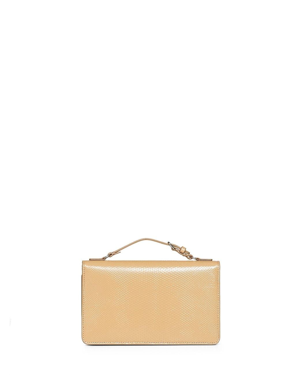 Fendi Light Peekaboo Wallet On Chain in Natural | Lyst UK
