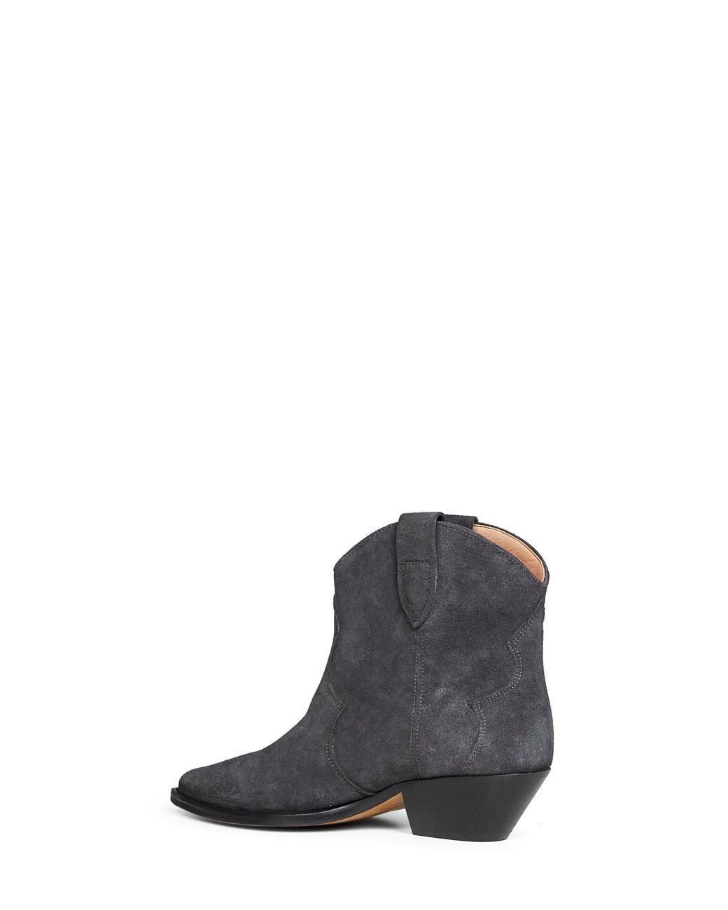 Isabel Marant Blue Washed Suede Dewina Western Ankle Boots
