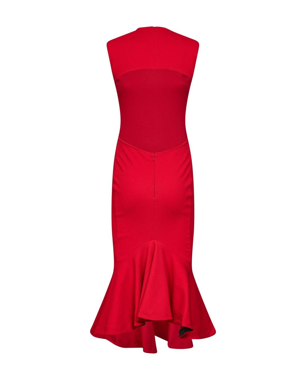 Jacquemus Red Compact Jersey The Palmier Midi Dress